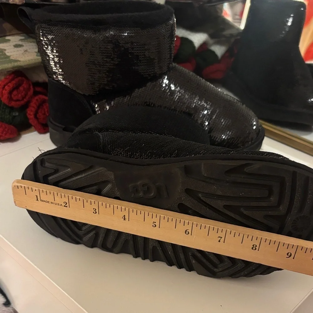 UGG Black Glitter Kids Boots